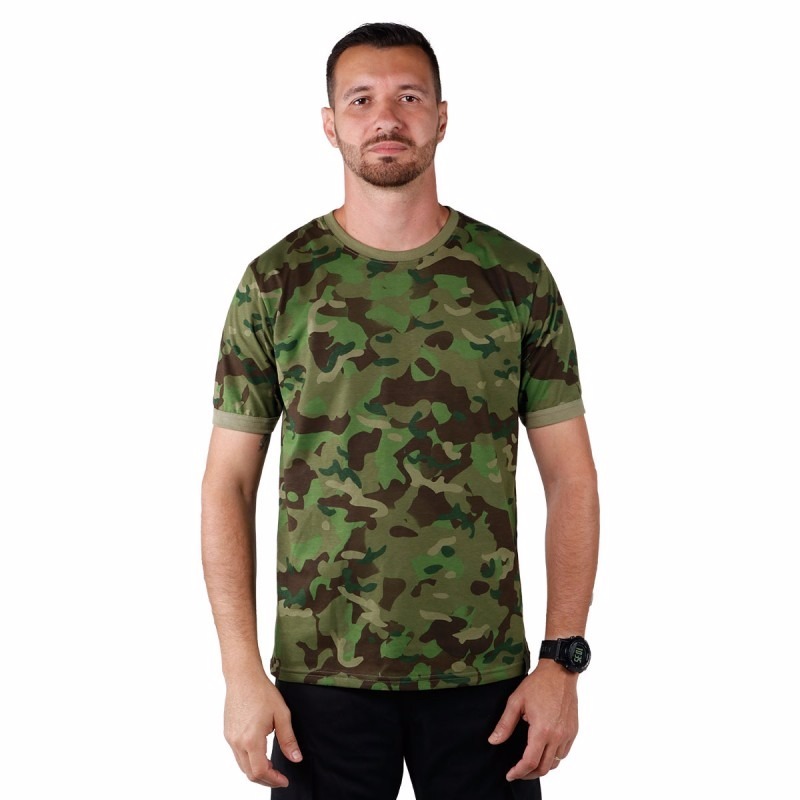 Camiseta Soldier Bélica Camuflada Tropical 