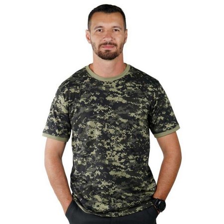 Camiseta Soldier Bélica Camuflado Digital Pântano