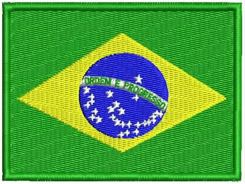Patch Bordado Bandeira do Brasil com Velcro Atack - Cioccari