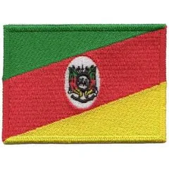 Patch Bordado Bandeira Rio Grande do Sul com Velcro