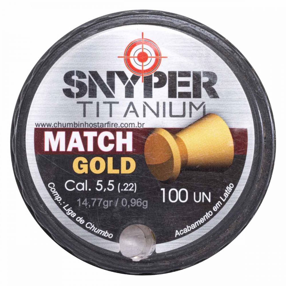 Chumbinho Snyper Match Gold 5.5MM