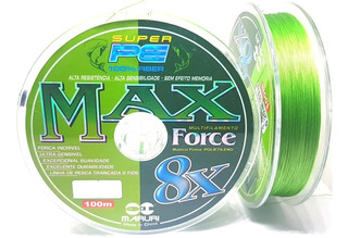 Linha Multifilamento 8X Max force 0,27MM 30LBS 100 Metros