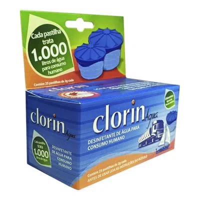 Clorin 1000(CX Com 25 Pastilhas)Unica 